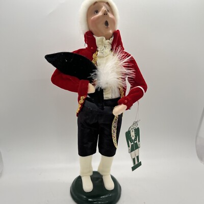 Byers Choice 1998 Retired Nutcracker Series Prince with Hat Under His Arm 