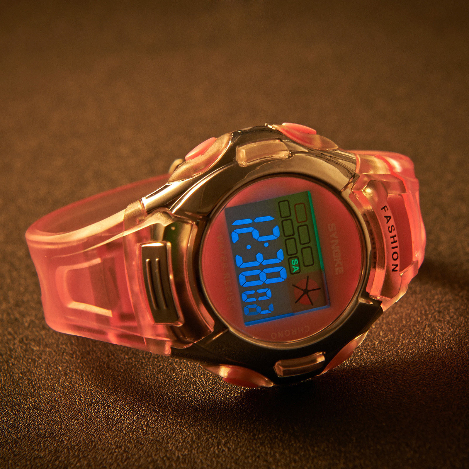 Multifunction Children Kids Waterproof Boys Girls Digital Alarm Date Wrist Watch