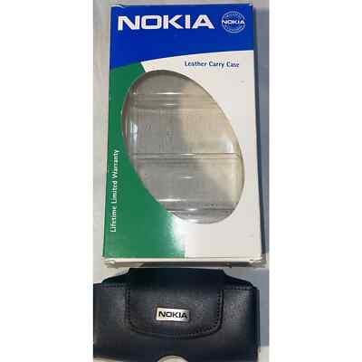 GENUINE Nokia LEATHER CASE Mobile 3310 3330 3390 Cell Phone Pouch NEW