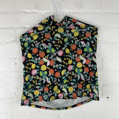 Oasis Halterneck Fruit Print Summer Blouse LARGE