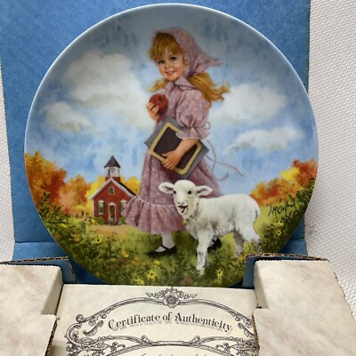 Reco Collector Plates Limited Bradford Exc. w/COA Mary Had a Little Lamb NOS