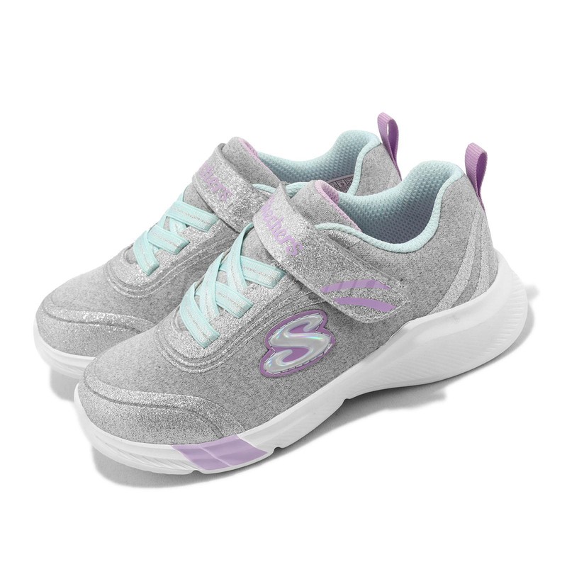 Skechers Dreamy Lites-Ready To Shine Light Gray Toddler Infant Shoe 303510-Nltgy