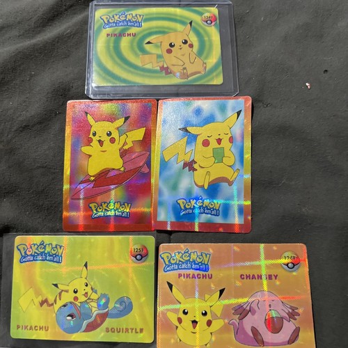 pokemon gotta catch 'em all! ピカチュウ Pikachu Catch Em All Pokémon Pikachu 5 Card Lot #15 | eBay
