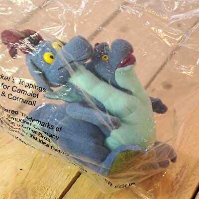 Vintage Quest For Camelot Devon Cornwall Dragon Plush Toy 1998 Warner Bros Movie