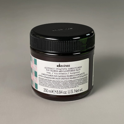 DAVINES Alchemic Creative Conditioner Teal For Blonde and Lightened Hair 8.84oz