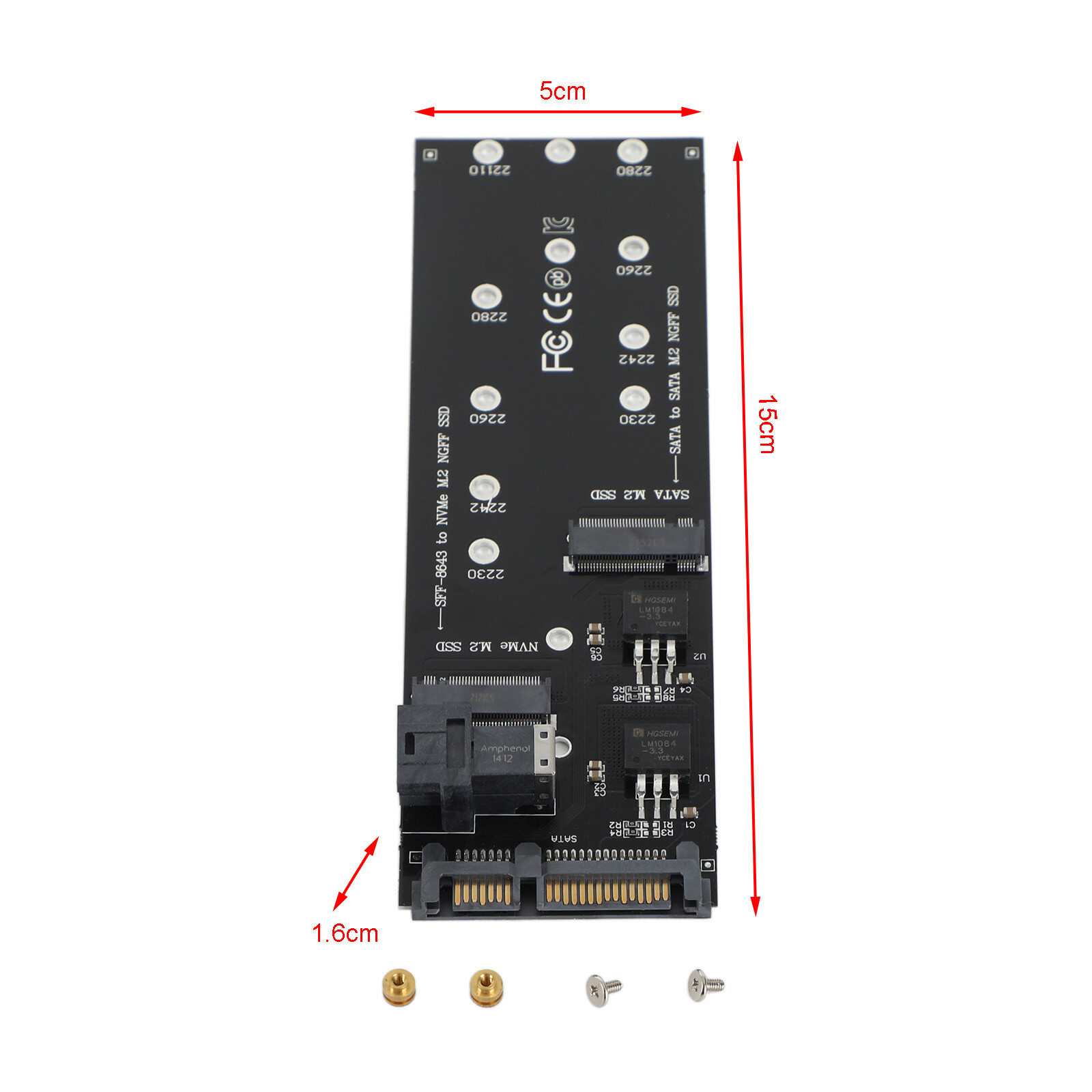 NVME PCIe SSD SATA Adapter SFF-8643 to U2 Kit NGFF M-Key to HD for