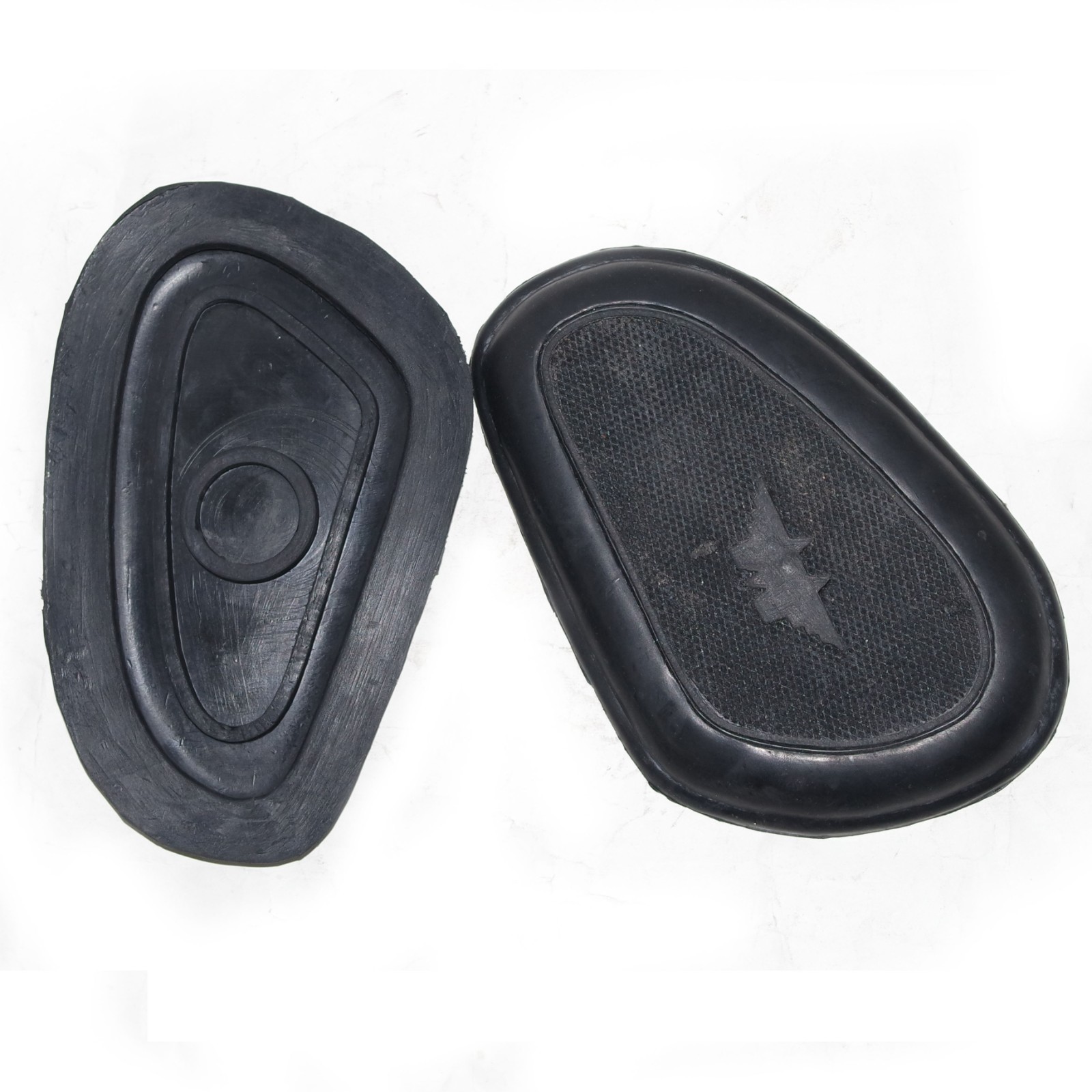 Matchless Petrol Gas Fuel Tank Knee Pad Knee Grip Set Black Rubber 1938 - 56  