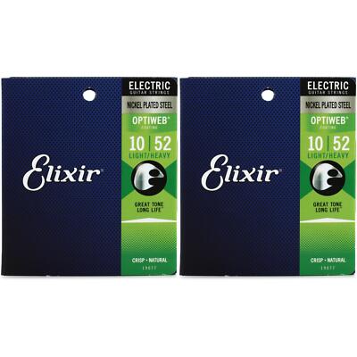 Elixir Strings 19077 Optiweb Electric Guitar Strings - .010-.052 Light/Heavy