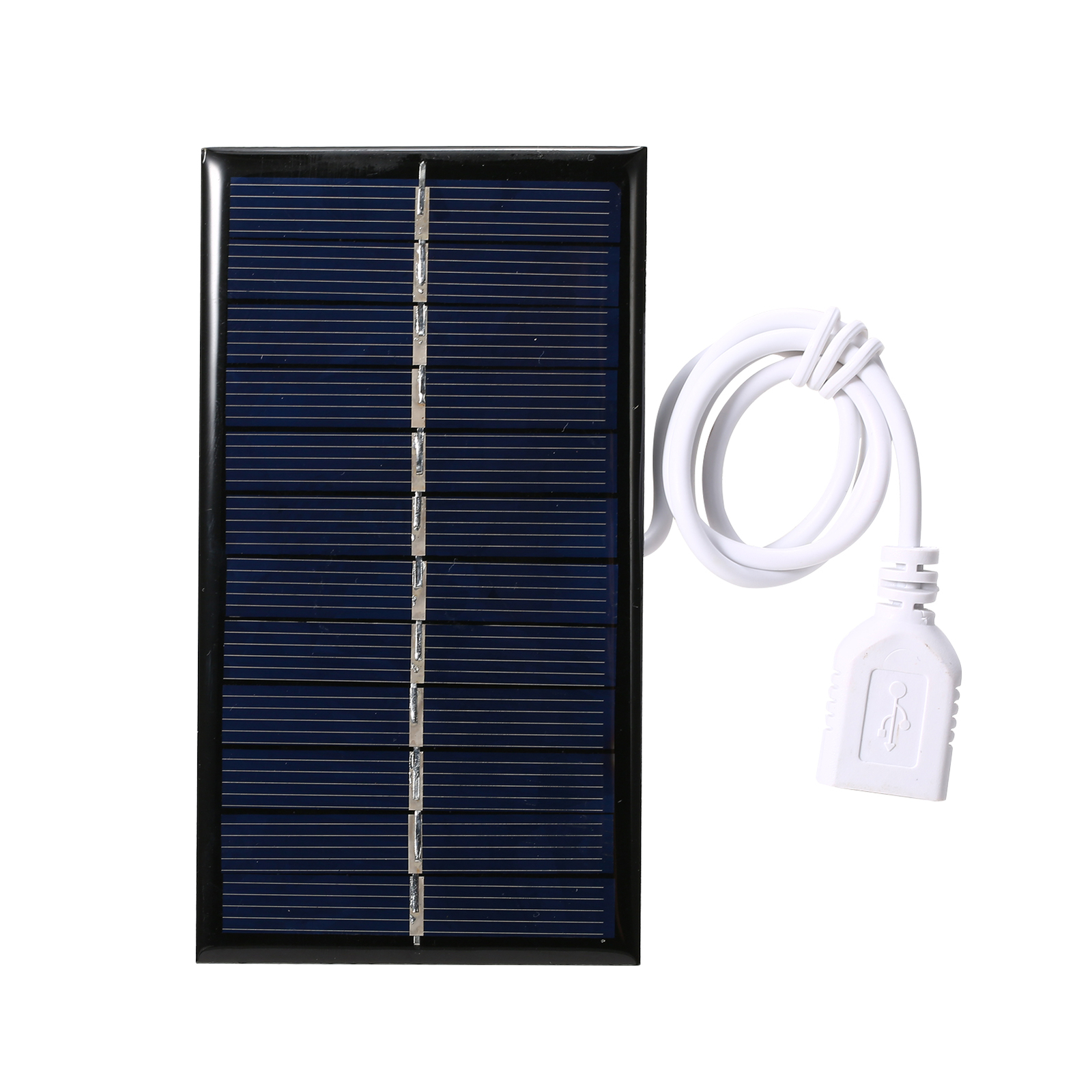 1W 6V Small Solar Panel with USB DIY Polysilicon Silicon Solar Cell Waterproof C