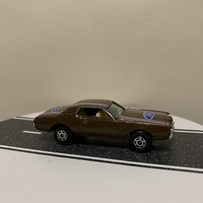 Yat Ming Hong Kong #1008 Ford Thunderbird Coupe Brown w/Logo Livery 1:64 VTG VGC