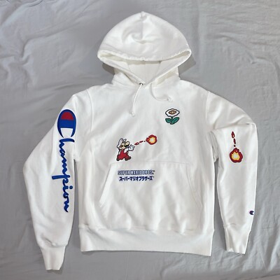 champion x super mario bros reverse weave crewneck sweatshirt mens size medium 116006623321