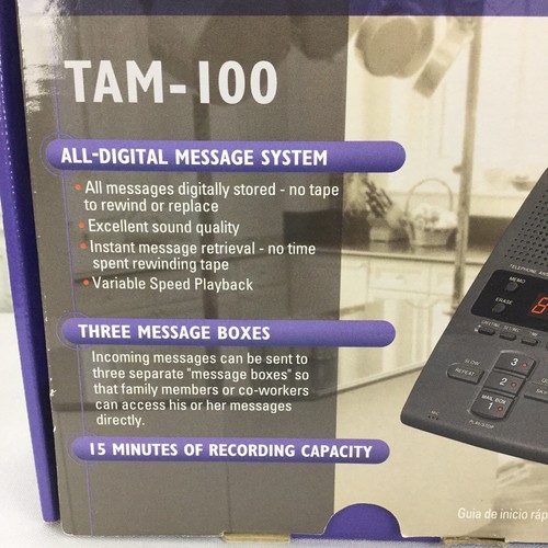 Sony TAM100 Digital Telephone Answering Machine New in Box