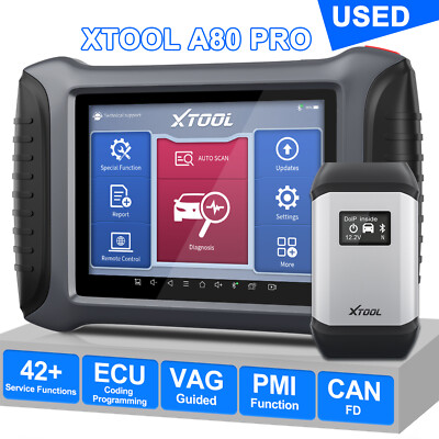 USED XTOOL A80 PRO E/CU Programming Tool Car Full System Diagnostic Scanner DOIP
