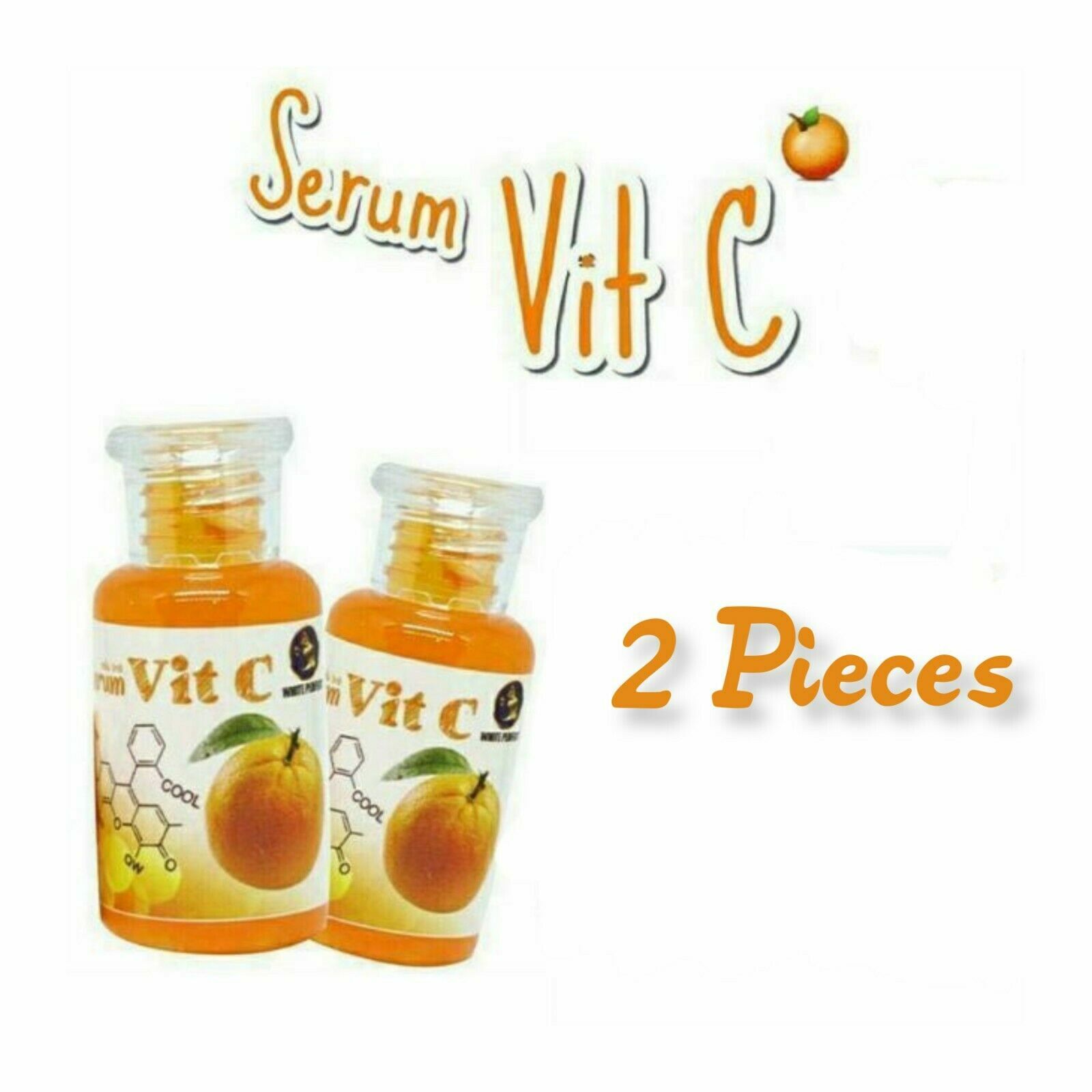 2 X Serum Vit C Blanchissant Ginseng Par Blanc Parfait pour Corps Soin de Peau