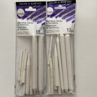 Daler Rowney Blending Sticks 10 Pack Lot Of 2
