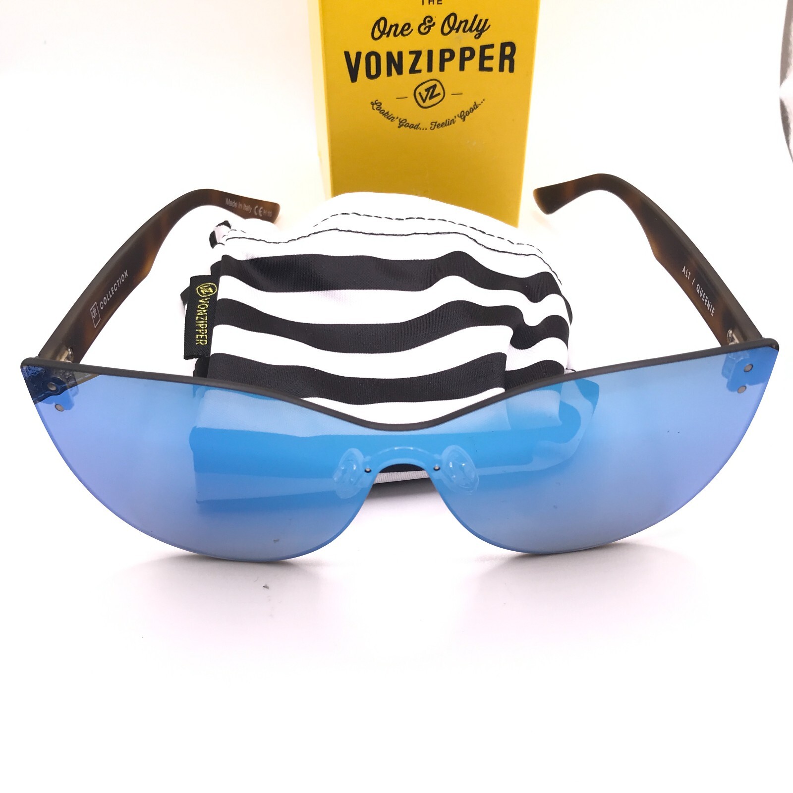 VonZipper ALT QUEENIE  Sunglasses tortoise satin / sky chrome SMFFLAQU-ATK