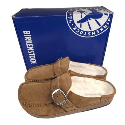 NEW BIRKENSTOCK Buckley Shearling Suede Clog TEA Lambskin EU 42 Mens 9 Womens 11