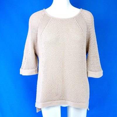 Duffy Pullover Crochet Ladies Chunky Knitted Beige L 131 2/12ft 38 Mit Cashmere