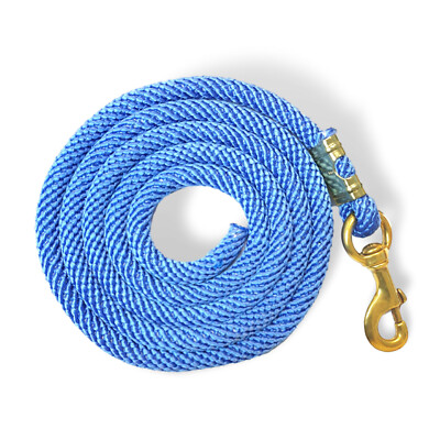 Führstrick für Pferde, Anbindestrick Pferd, Pferde Führstrick mit Karabiner 2,5m