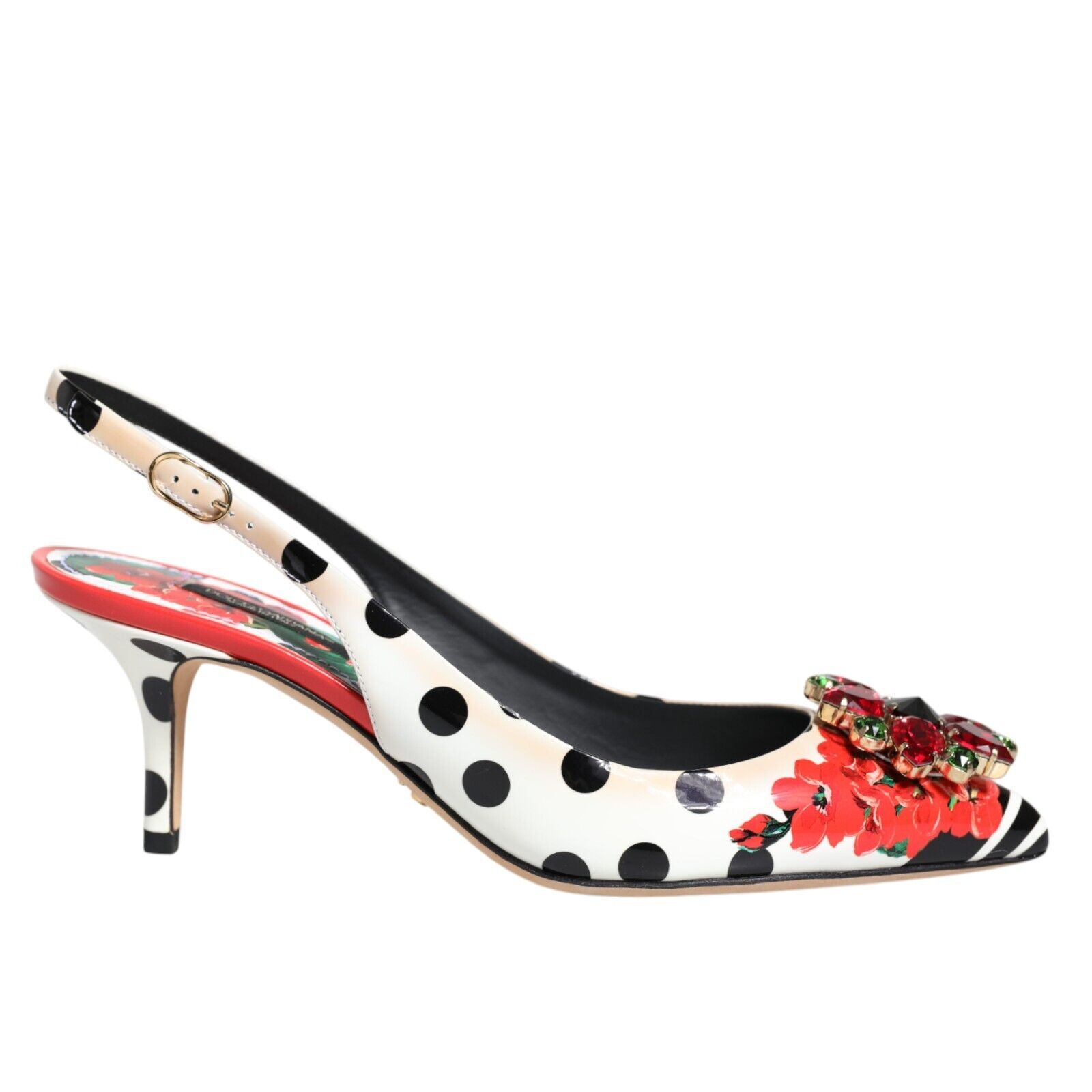 DOLCE & GABBANA Shoes Multicolor Crystal Heels Slingback DOLCE & GABBANA Shoes Multicolor Crystal Heels Slingback