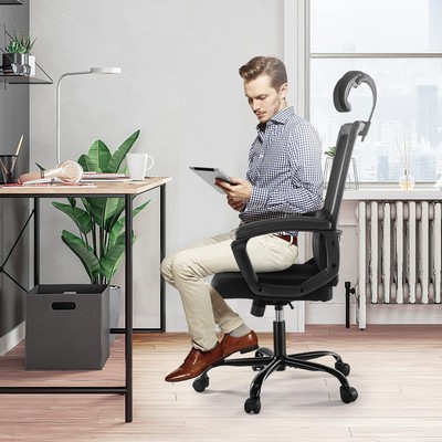 Ergonomic High Back Office Chair – Breathable Mesh Office Chair with Adjustab...