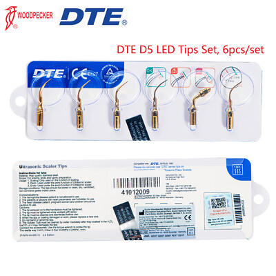 Woodpecker Dental Ultrasonic Piezo Scaler Tips Set for DTE D1/D5 LED Handpiece