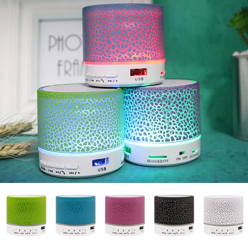 Speakers Led Lighted Plug-in Subwoofer Sound Stereo