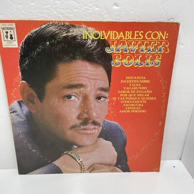 Inolvidables Con Javier Solis Vinyl Record Album LP Rare