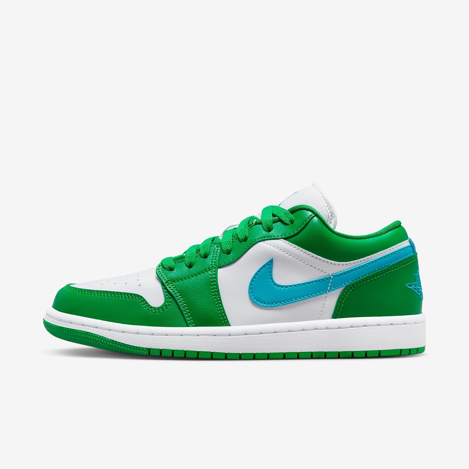

Кроссовки Jordan 1 Low Lucky Green DC0774-304 WMNS Shoes, Lucky green/aquatone/white, Jordan 1 Low Lucky Green