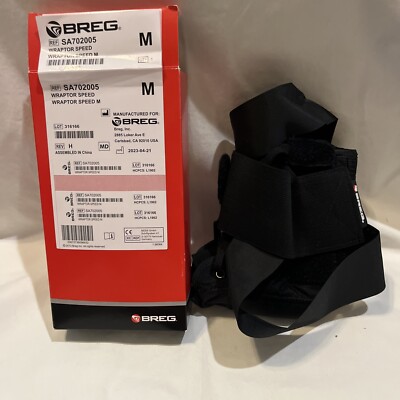breg SA702005 Wraptor Speed Ankle Brace/medium  New Open Box