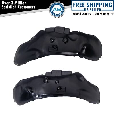 Front Inner Fender Liner Set Fits 2002-2009 Dodge Ram