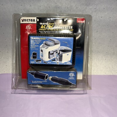 Vector Travel Mate AC/DC Converter VEC004 Converts 120 V AC to 12 V DC-6 Amps