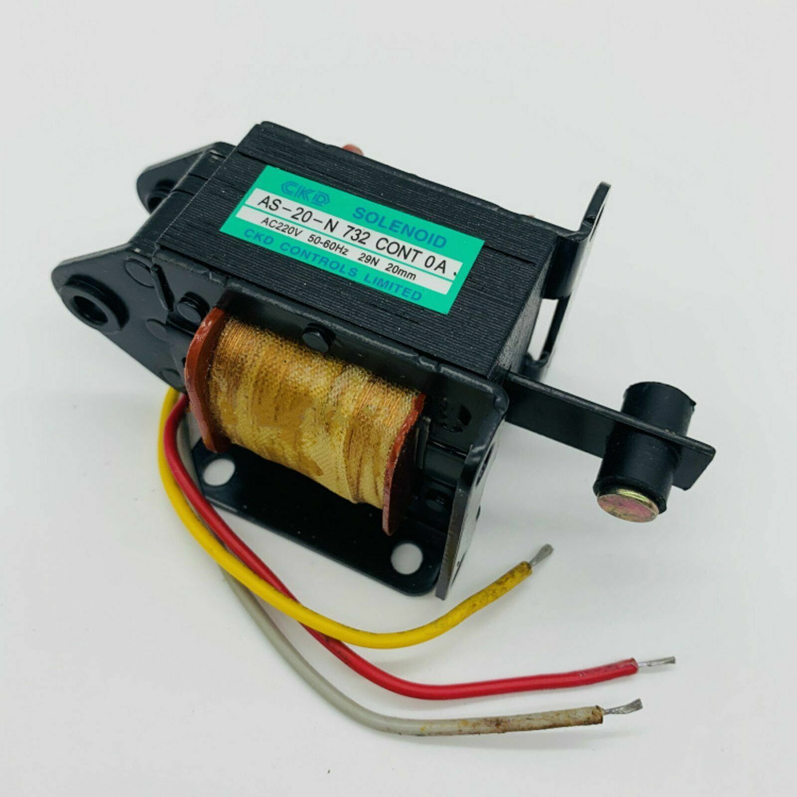 One New CKD Solenoid AS-20-N AC220V 50-60Hz 29N 20mm | eBay One New CKD Solenoid AS-20-N AC220V 50-60Hz 29N 20mm | eBay