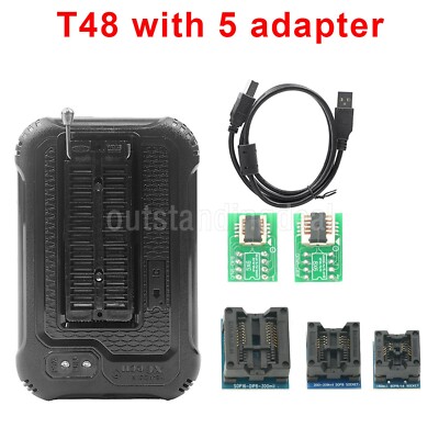 XGecu T48 Universal Programmer USB2.0 HS 480MHz Chip Programmer with 5 Sockets-