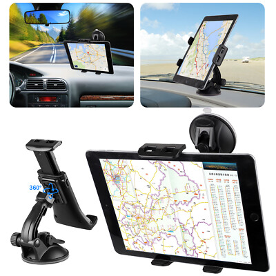 Car Tablet Mount Holder Windshield Dashboard for Universal Phone Tablet iPad GPS