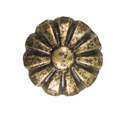 100 Daisy Head Antique Brass Finish Decorative Upholstery Tacks 7/16