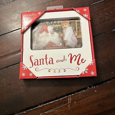 Tiny Ideas - Santa and Me - 4x6  Christmas  Picture Frame Small Chip On Side