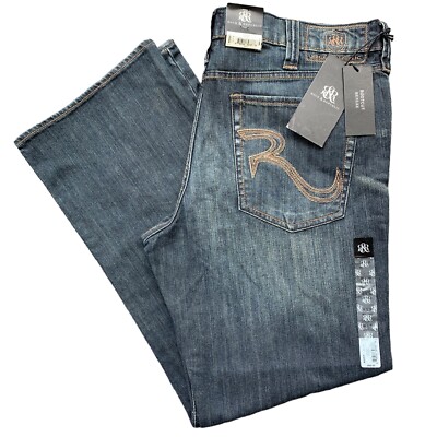 Rock & Republic Mens Bootcut Henlee Stinger Denim Jeans Size 38 x 30