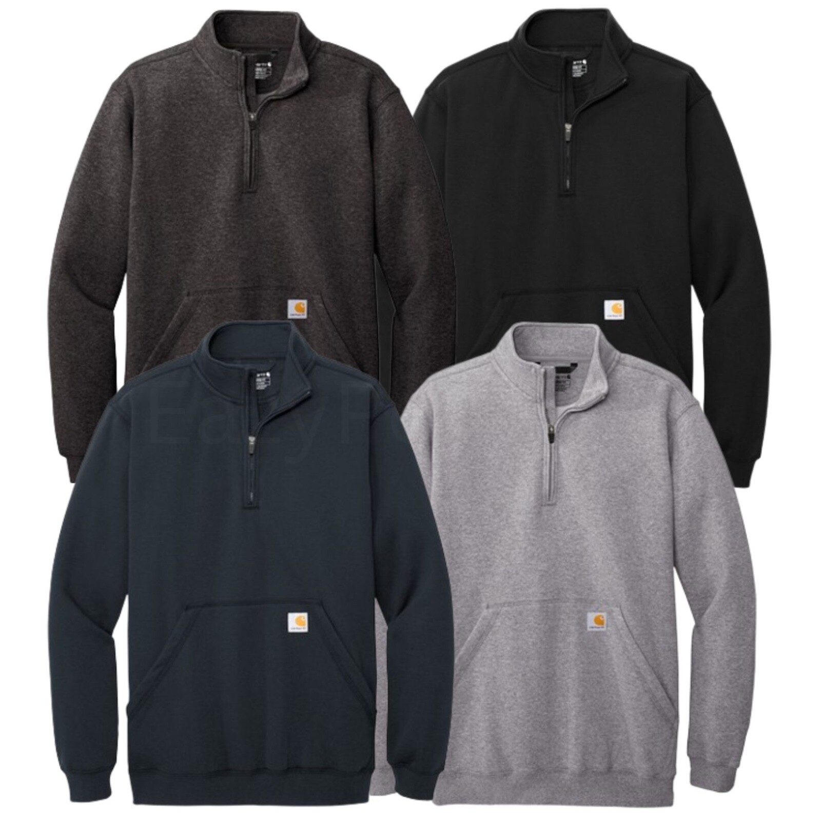 Carhartt Men's Work Wear M-4XL Midweight 1/4-Zip Mock Neck Carhartt Men's Work Wear M-4XL Midweight 1/4-Zip Mock Neck