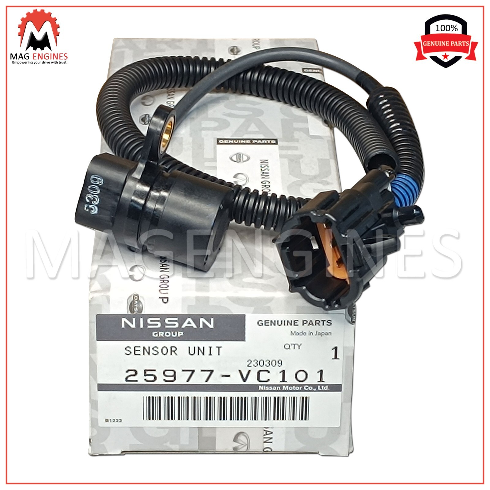25977-VC101 GENUINE OEM CRANKSHAFT SENSOR UNIT (CRANK ANGLE 25977-VC101 GENUINE OEM CRANKSHAFT SENSOR UNIT (CRANK ANGLE