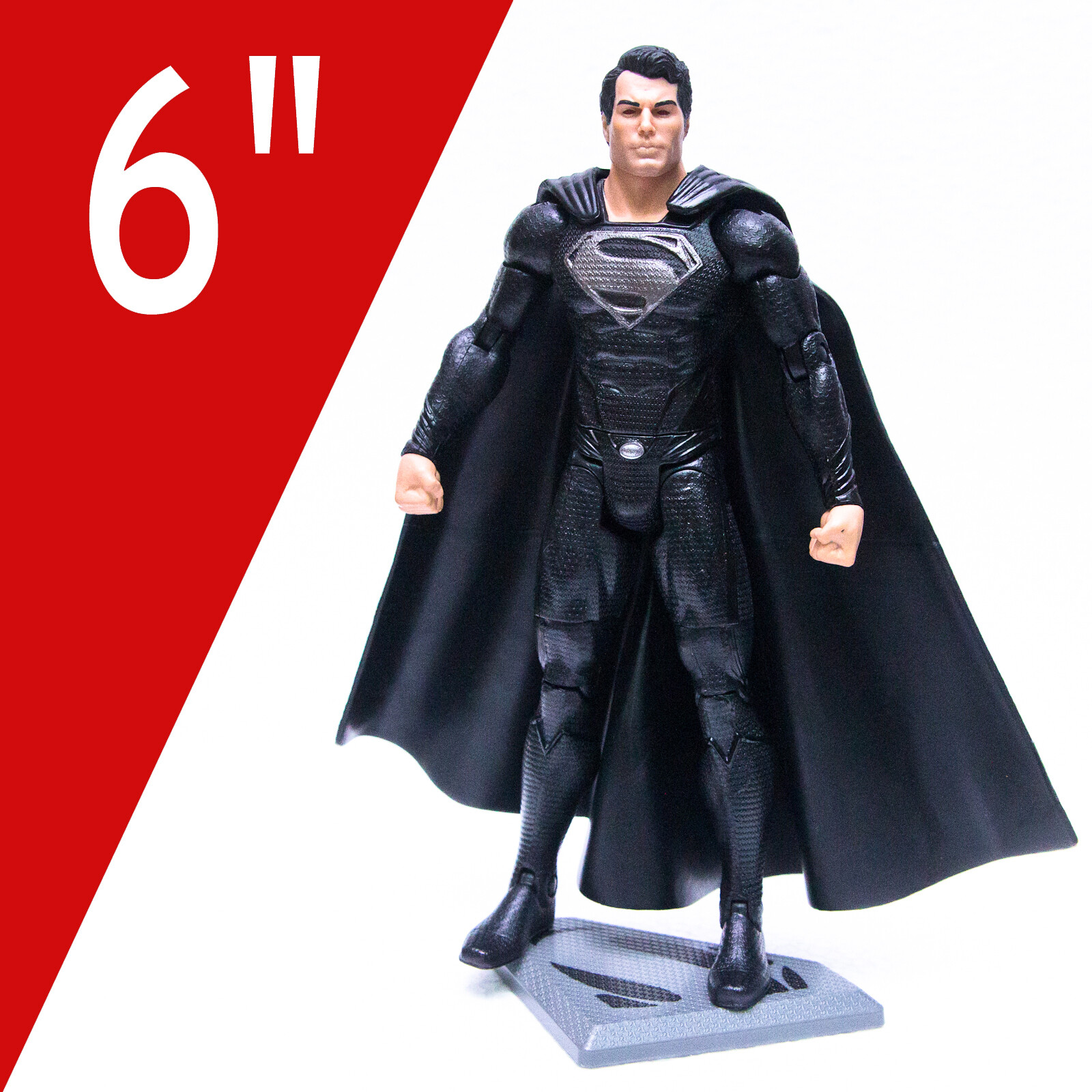 Man of Steel Movie Masters BLACK SUIT SUPERMAN 6\