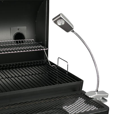 LED Grilllampe Grilllicht Grillleuchte Schwanenhals 30 cm 9 LEDs Klemmleuchte