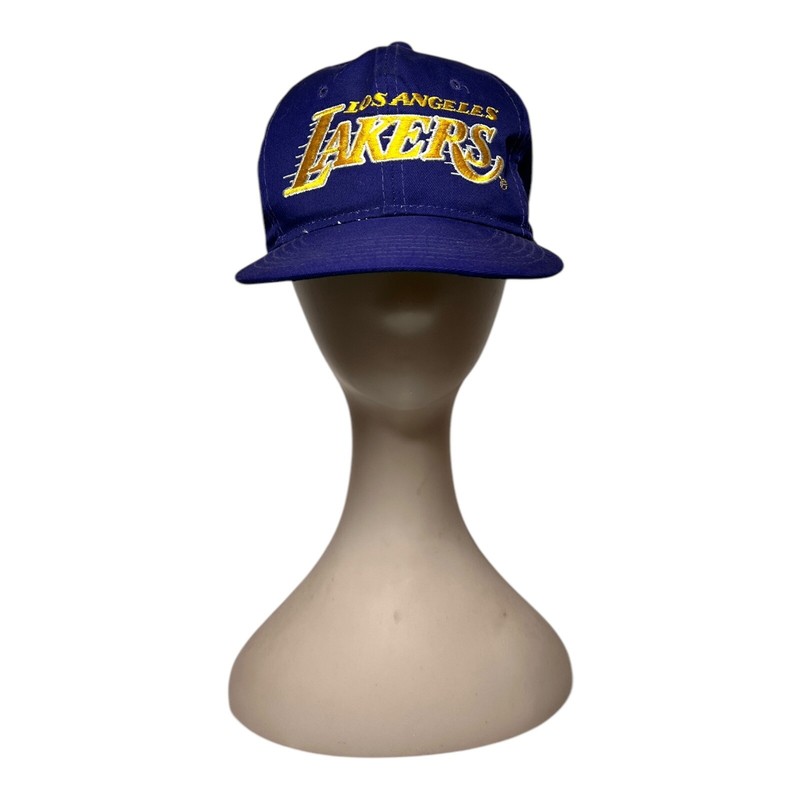 Vintage Los Angeles Lakers Script Sports Specialties Snapback Hat 90s Youngan 