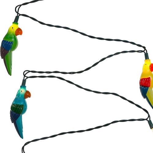 Kurt Adler (#UL0137) 10 UL Parrot Light Set, 11.5 feet long