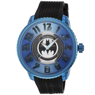 Pre-owned Tendence Dc Batman Collection Ty532017 Limited Bat-signal Flash Quartz Watch