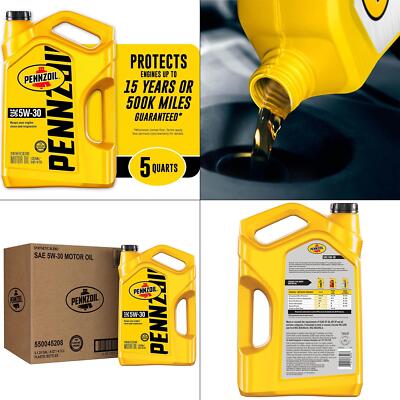 Sae 5w-30 Motor Oil 5 Qt. | Pennzoil Blend Quart Engine Of Fast Quantity Jug