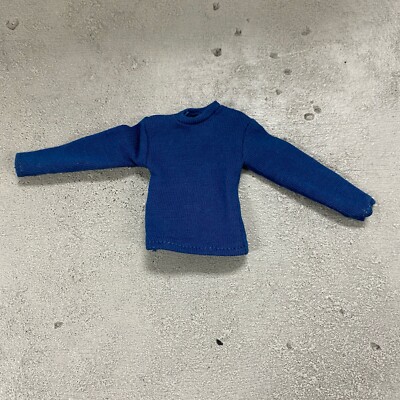 MO-LT-DB: 1/12 Dark Blue long sleeve shirt for 6'' Slim action figure body