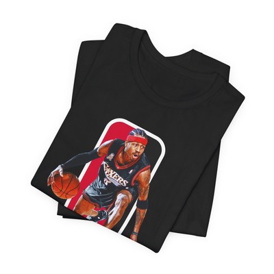 Allen Iverson Philadelphia 76ers NBA Basketball Bella Premium Blend T-Shirt