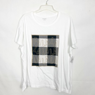 Old Navy Women's White T-Shirt Size XL NWT