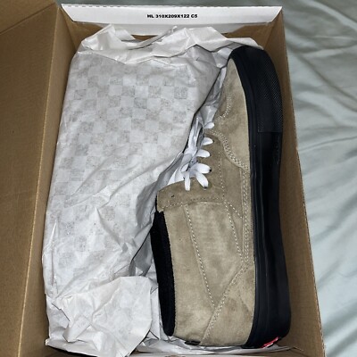 half cab vans Pig Suede Olive Black size 8